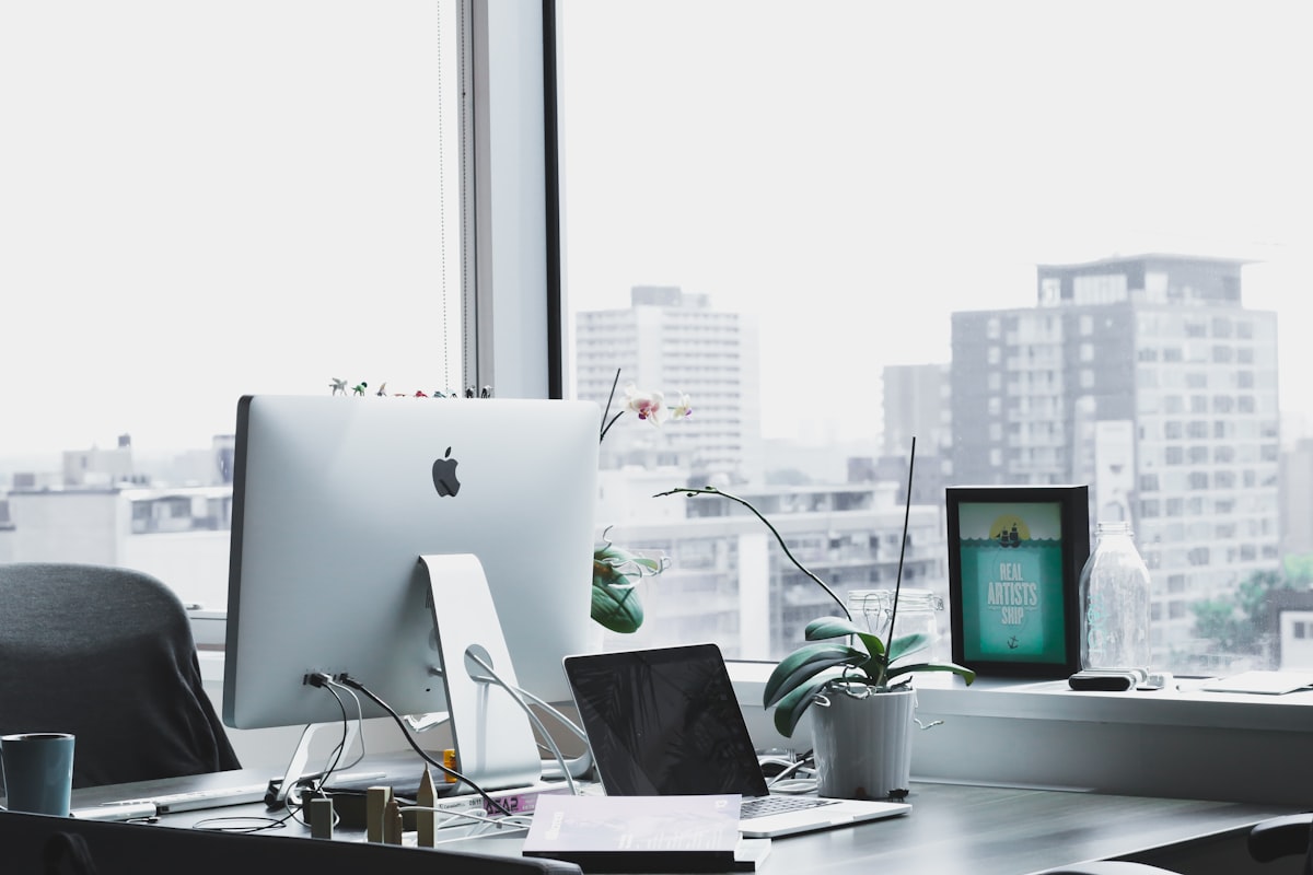 Modern office space for software development